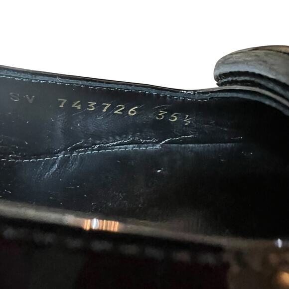 Saint Laurent Tom Slingback Pump 60 Black Patent Leather  NEW EU 35.5 US 5.5 - Picture 15 of 16